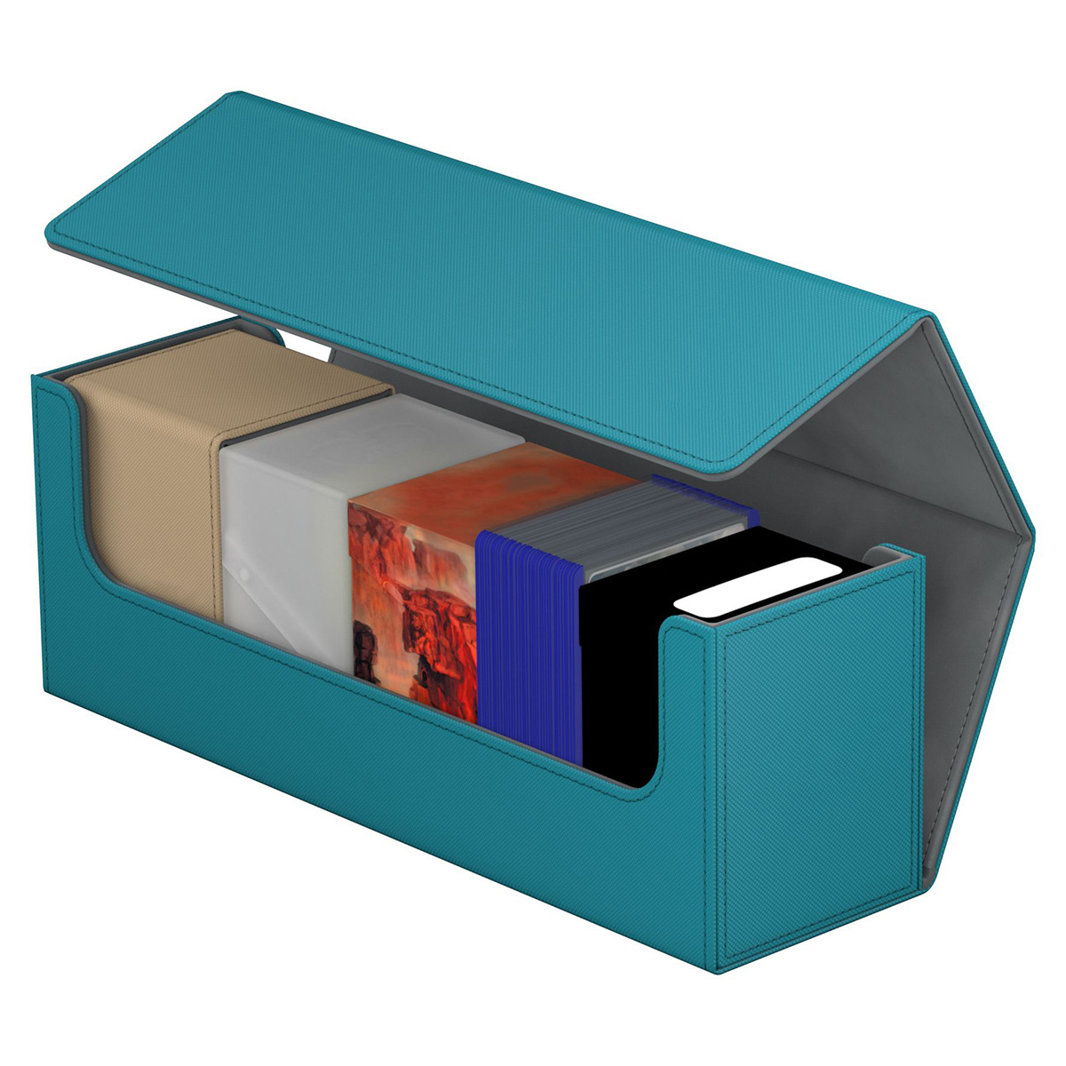 De gama alta 400 + caja de tarjeta de la PU juego de mesa MTG juego rey Ultraman tarjeta Bao Ke Meng Wanzhi Almacenamiento de tarjetas al por mayor