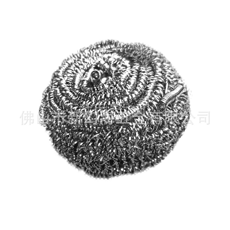 Fabricante gran embalaje independiente 410 bola de limpieza bola de alambre cepillo de cuenco artefacto cepillo de olla bola de limpieza de cocina bola de alambre de acero