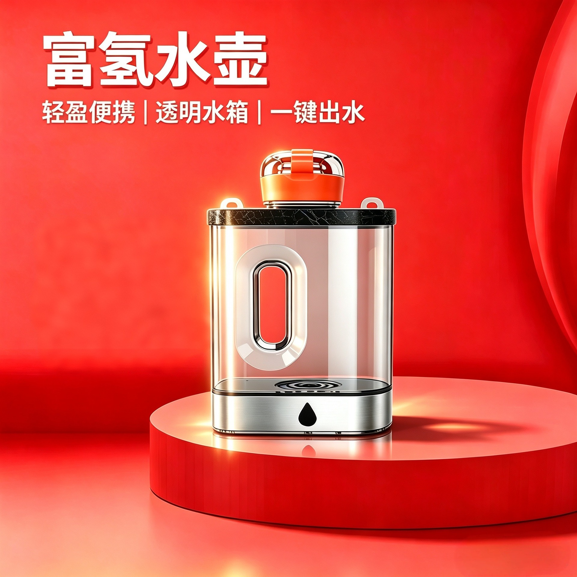 New Cross-Border Portable Large-Capacity Hydrogen-Rich Water Bottle, Multifunctional Hydrogen-Rich Water Kettle, Direct from the Source Factory