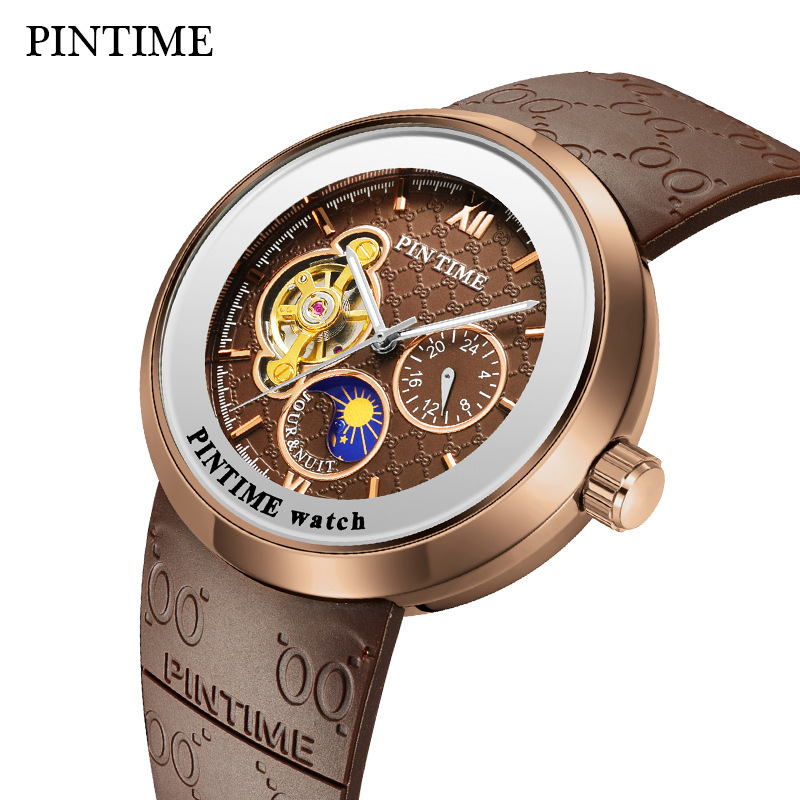 PINTIME Watch Men's Mechanical Automatic Movement Cross-border Watch Men's Mechanical Wrist Watch Men's Watch