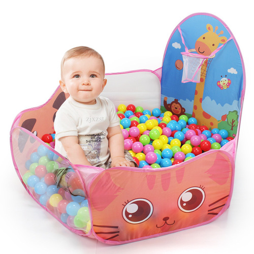 Cross-border children's cartoon basketball shooting foldable ocean ball pool indoor outdoor toy game house baby tent