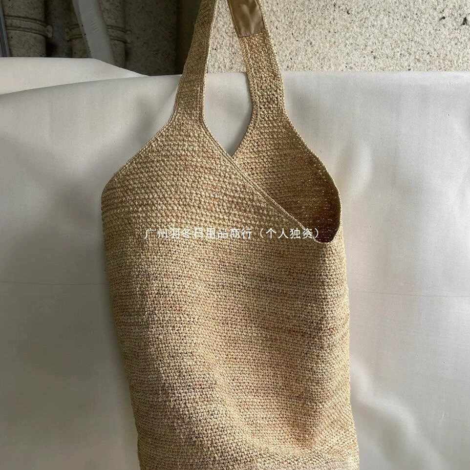 Прямые поставки с фабрики: стильная повседневная сумка-шоппер для отпуска, универсальная новая сумка из плетеной соломки для женщин.