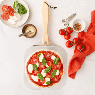 Amazon pizza shovel new wooden handle folding aluminum pizza shovel baking cake transfer tool pizza shovel