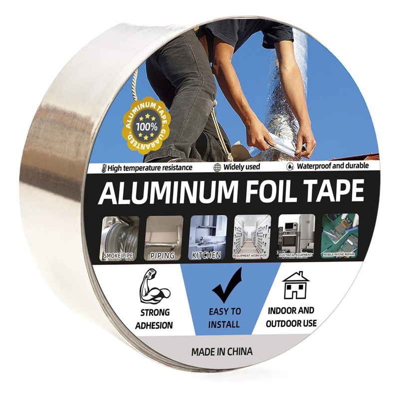 Transfronterizo de aluminio CINTA DE ALUMINIO FOIL CINTA DE ALUMINIO ventilador de cocina calentador de agua tubo envoltura sello belleza costura etiqueta