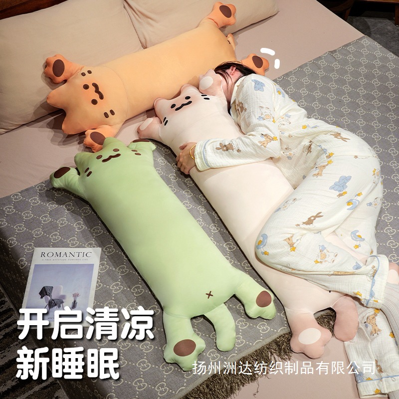 Almohada Larga de Seda de Hielo de Gato Desmontable para Cama y Sofá image 2