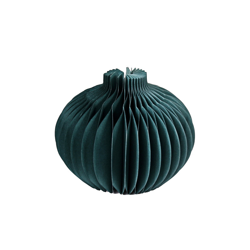 Vaso de panal de papel de color sólido 3 (verde retro)