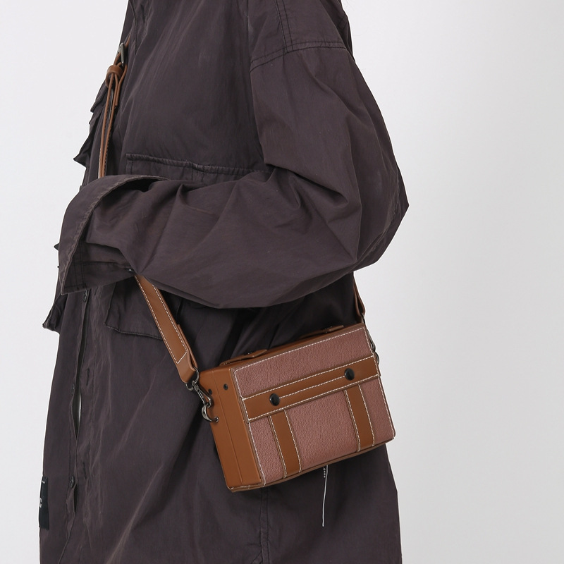 Box Bag Men's New Trendy Cool Small Square Bag Fashionable Casual Styling Bag Personalized Trendy Brand Mobile Phone Crossbody Bag_voghion.com