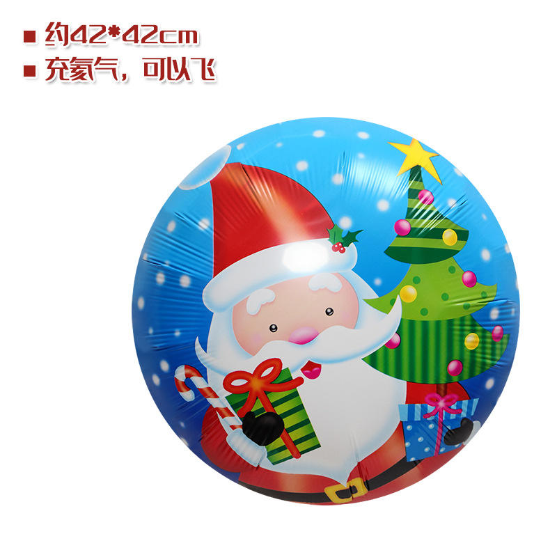 Tienda ventana Decoración Accesorios juguete globo Navidad caramelo muleta ancianos muñeco de nieve árbol de Navidad globo foto