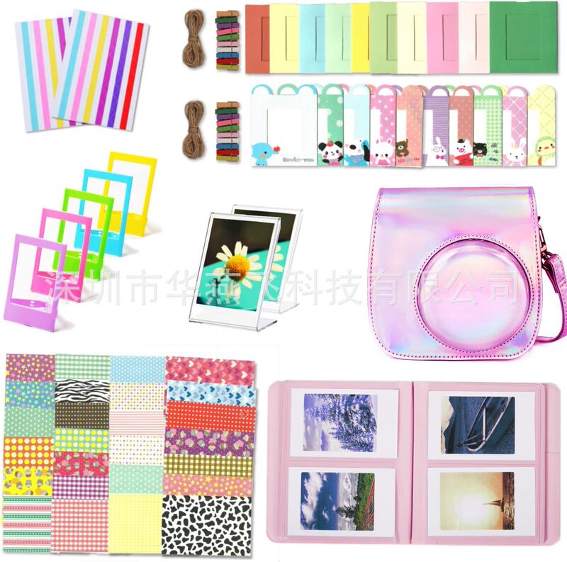 Polaroid Camera instax mini 12/ 11 Accessories Set 11-in-1 Multi-color Camera Bag Photo Album