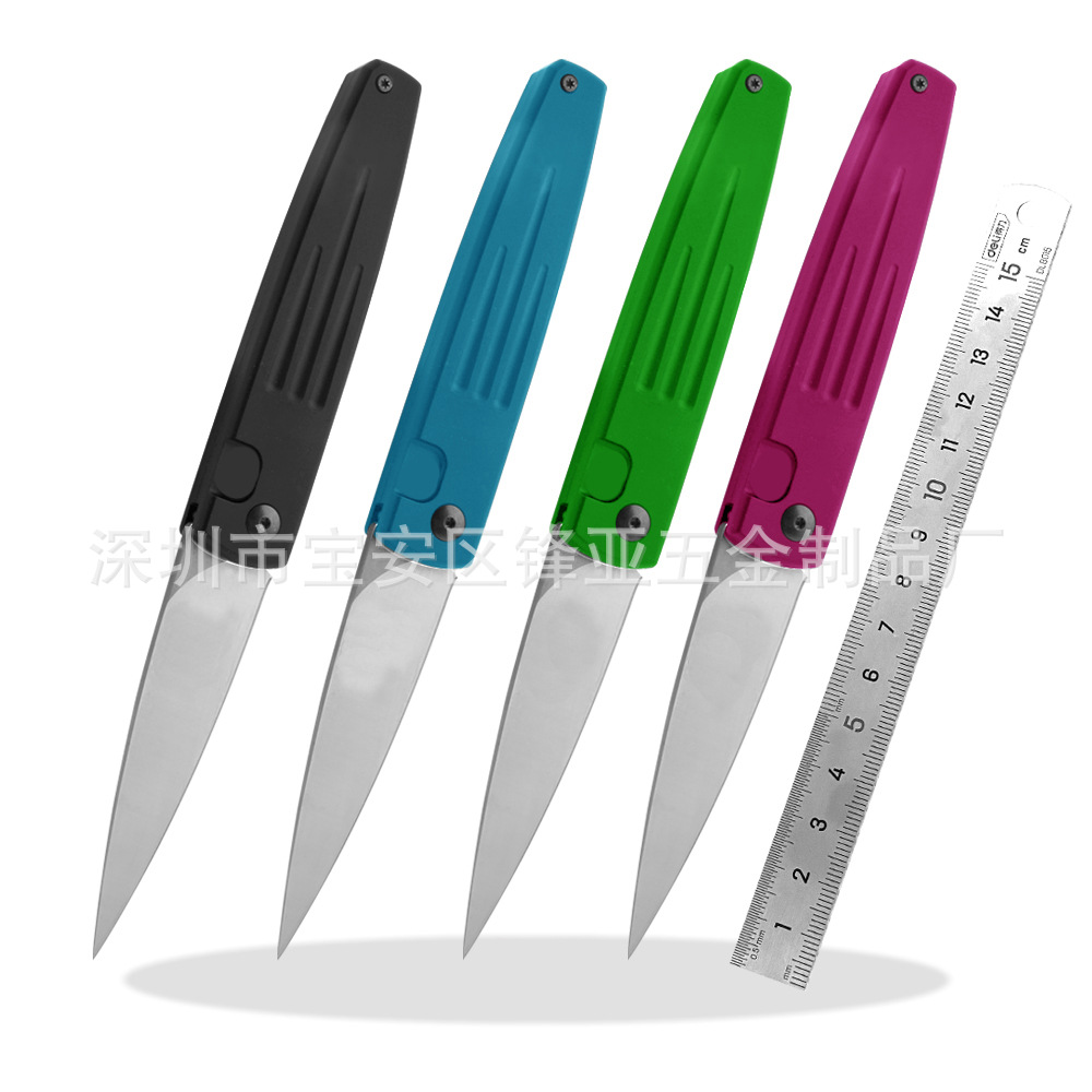 CNC T6061柄D2钢轴承滚珠系统折刀折叠刀户外刀具野营EDC厂家生产