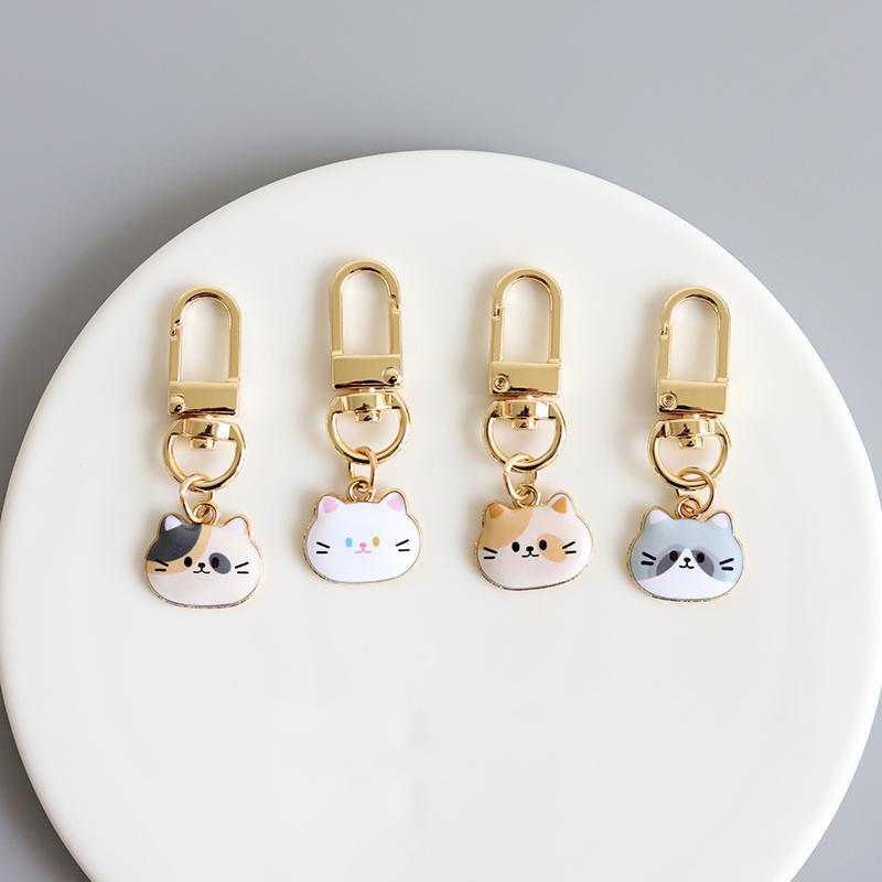 Cute Soft Cute Kitten Pendant Mini Small Keychain Internet Trendy Fashion Girl Bag Pendant Accessories
