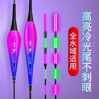 雪芦咬钩变色夜光漂水无影高灵敏重力感应电子鲫超亮夜光鱼漂浮漂