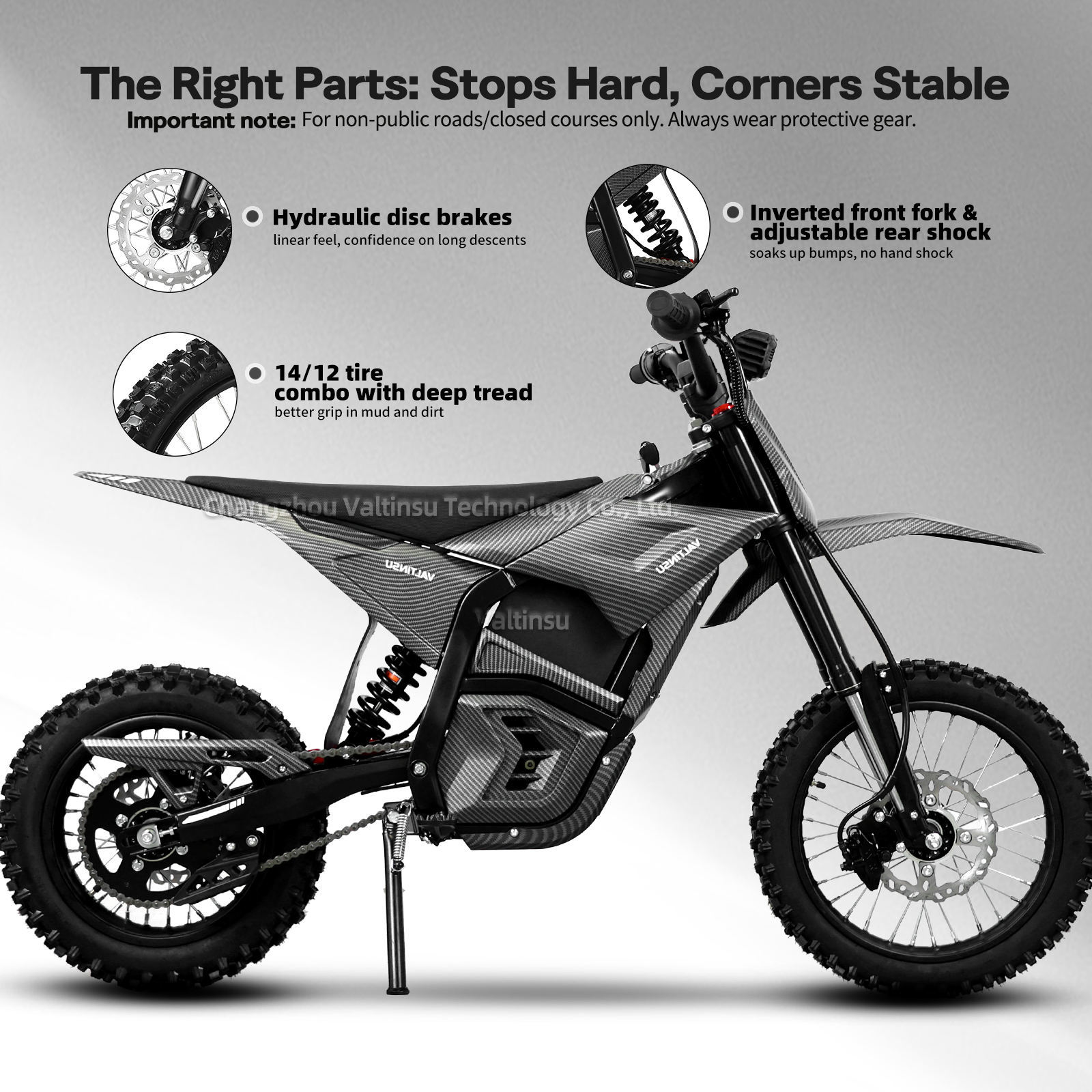 M1 Electric Motorcycle 14inch High-Power Off-Road Powerful Electric Motorcycle