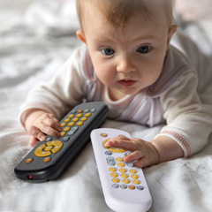 Cross-border infant and children's TV simulation remote control, children's TV remote control, music learning, early education, brain development baby toy