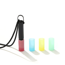 水果香薰呼吸项链硅胶嘴更换调节冥想缓解焦虑棉芯设计钢饰品吊坠