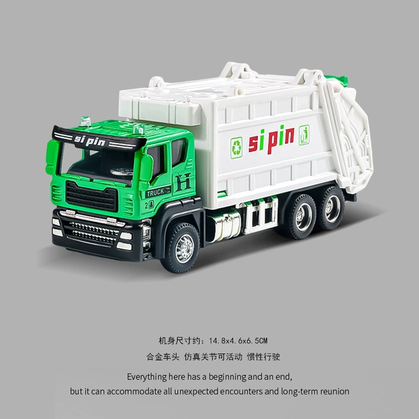 Metal inertia garbage can, alloy car