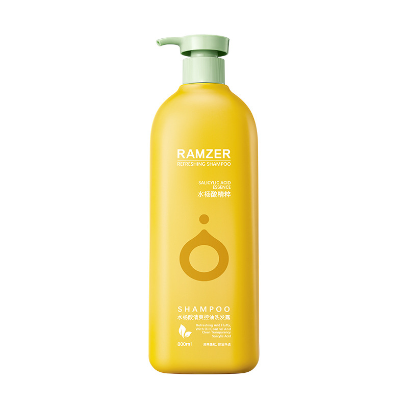Lan Shizhe ácido salicílico refrescante champú de control de aceite limpieza profunda suave champú para el cabello suave gel de baño de lavado image 6