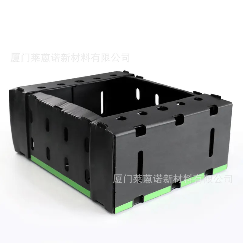 Caja de frutas y verduras de placa hueca pp personalizada plegable impermeable frutas y verduras frescas de transporte de cadena de frío Caja de plástico de calcio image 11