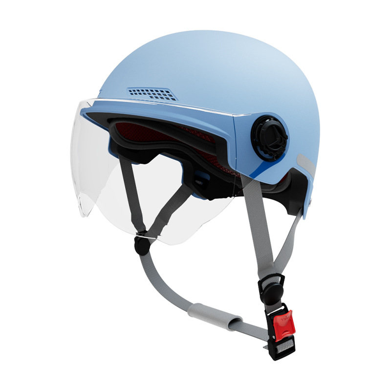 Cascos de automóviles eléctricos certificados profesionales para mujeres de verano con batería de protección solar para hombres de motocicleta casco de seguridad