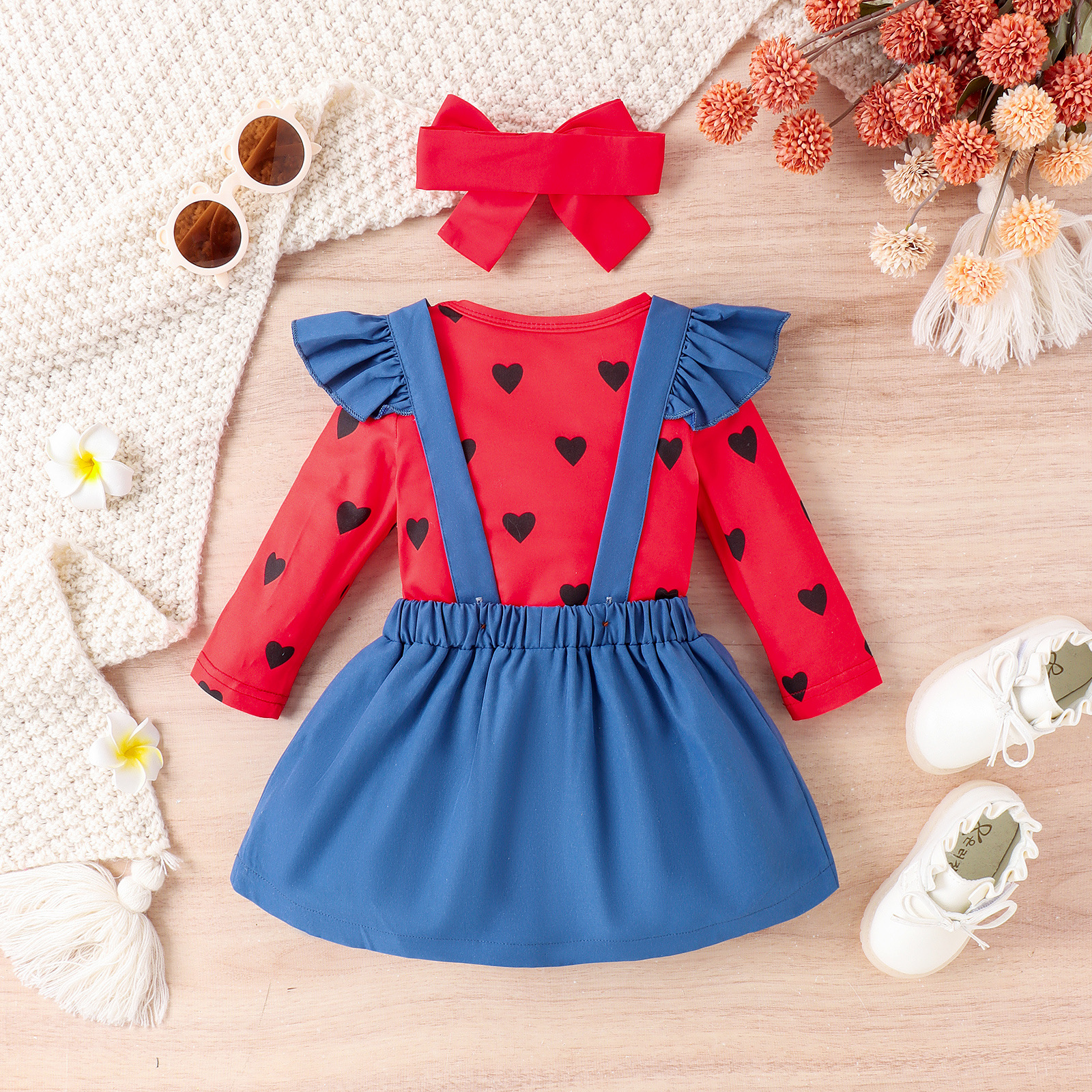 Simple Style Rabbit Cotton Girls Clothing Sets display picture 4