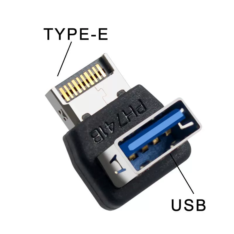 Материнская плата компьютера USB3.1TYPE-E интерфейс 90-градусный соединитель передний USB3.1 установленная проводка с корпусом