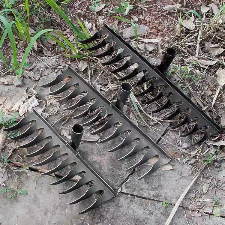 Винтажные спиральные сгребни из марганцевой стали сварки для сельского хозяйства многофункциональный с деревянной ручкой садоводческие сгребни закалка ковки ручной работы