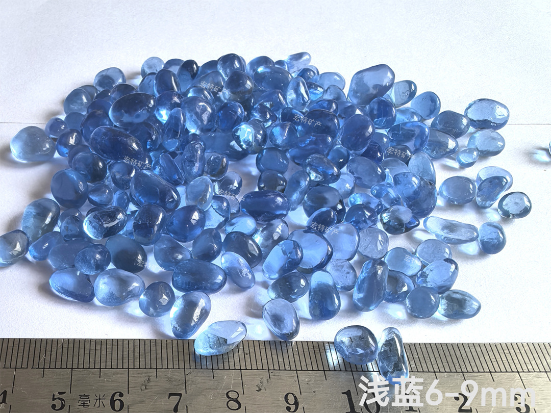 [6-9m light blue beads] 250g