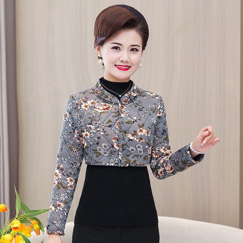 Осенне-зимняя одежда для матери, верблюжий хлопок, Защита плеч, утолщенная Шейная опора, небольшой жилет, теплый жилет с длинными рукавами, женская одежда