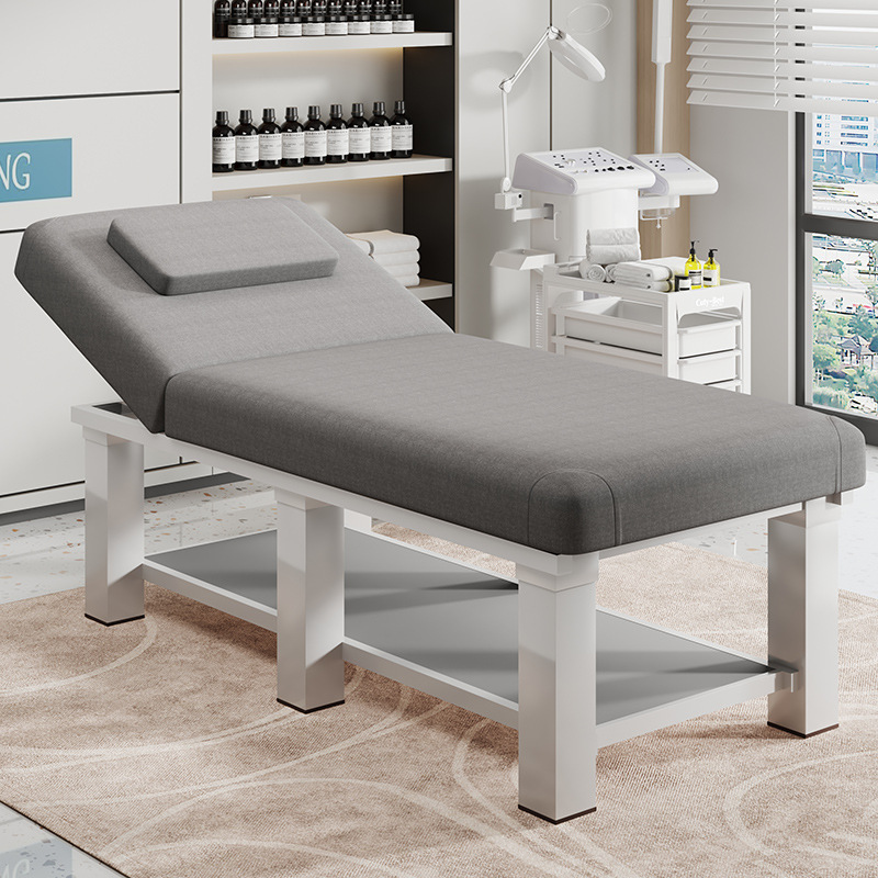 185*70 회색 시원한 린넨 (6cm 사각 다리)