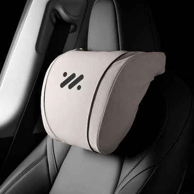 Car L6 Seat Ls6 Lumbar Support | Waist support - k-type-off-white-zhiji-headrest-set