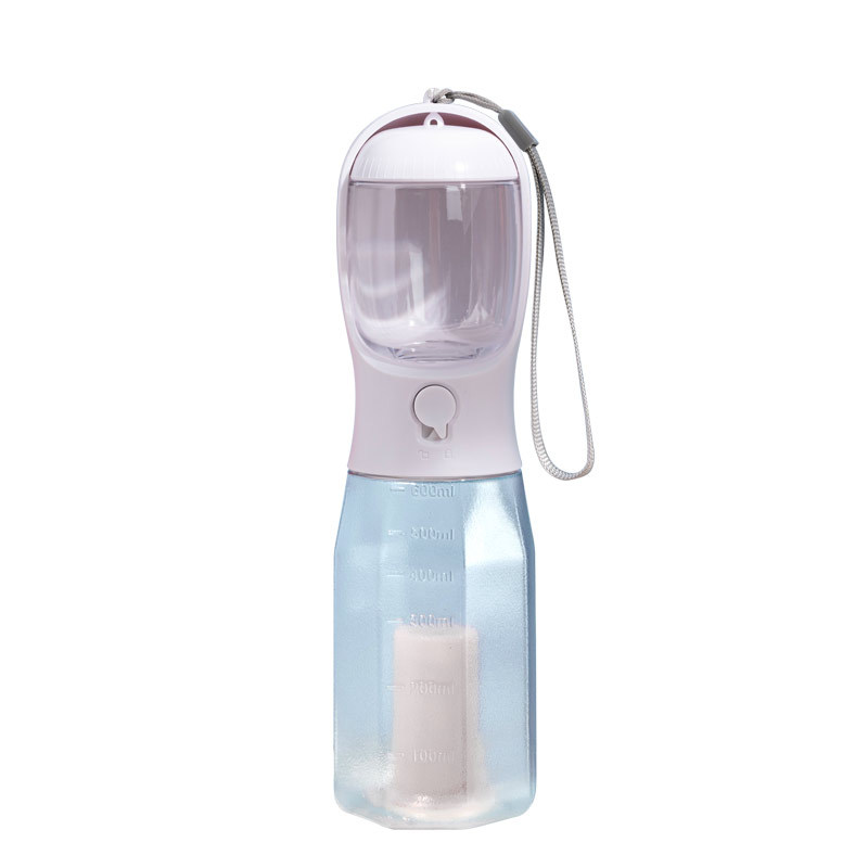 Procesamiento de tazas de agua multifuncionales personalizadas, bolsas de basura de alimentos para beber, suministros para mascotas integrados, perros, gatos y perros, plástico al por mayor