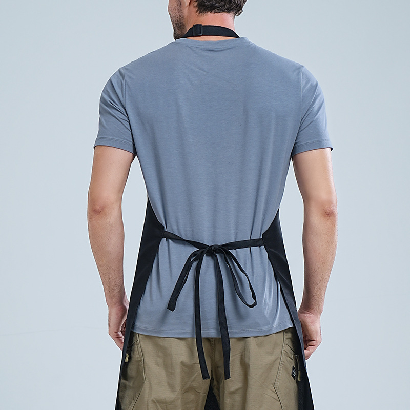 Transfronterizo Amazon halter poliéster delantal logotipo personalizado restaurante occidental café ropa de trabajo hogar cocina delantal