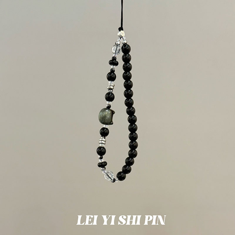 [Mel Peach Oolong] nuevo diseño de cuentas dulces nicho hermosa cadena de teléfonos móviles de cuentas de alta gama cadena de teléfonos móviles