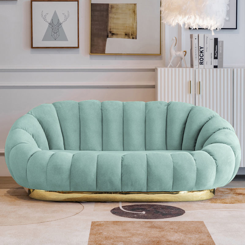 Sofá de calabaza de lujo ligero en línea pequeño dormitorio doméstico sala de estar perezosa encantadora doble sofá de tienda de tatami