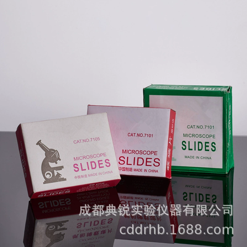 Глянцевые микроскопические стекла 7101 толщиной 1,0-1,2 мм для использования в микроскопе, матовые биологические стекла 7105 с высокой светопропускаемостью