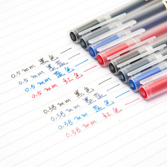 Japanese MUJI old version Unbranded gel ink pen stationery neutral water pen 0.5/0.38 for student exams