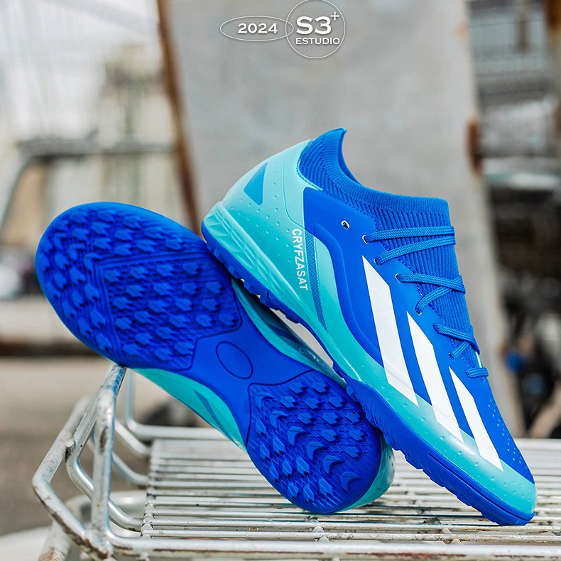 Трансграничная оптовая продажа футбольных кроссовок, мужские кроссовки Massey Falcon со средним верхом, длинные гвозди, сломанные гвозди, студенческие МОЛОДЕЖНЫЕ СОРЕВНОВАНИЯ, Нескользящие кроссовки