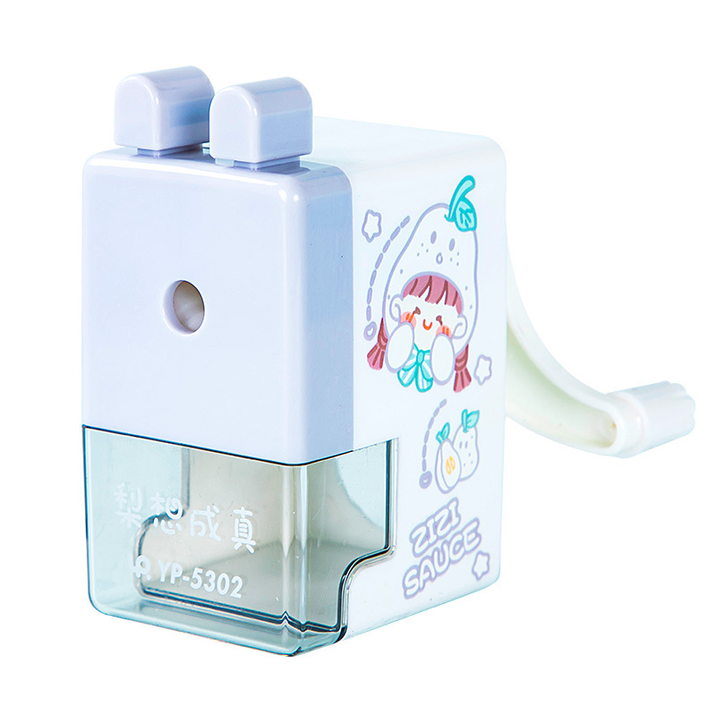 YP-5302 fruta niña Sacapuntas de lápiz de mano de los niños pluma automática alimentación sacapuntas Sacapuntas de lápiz de forma Linda