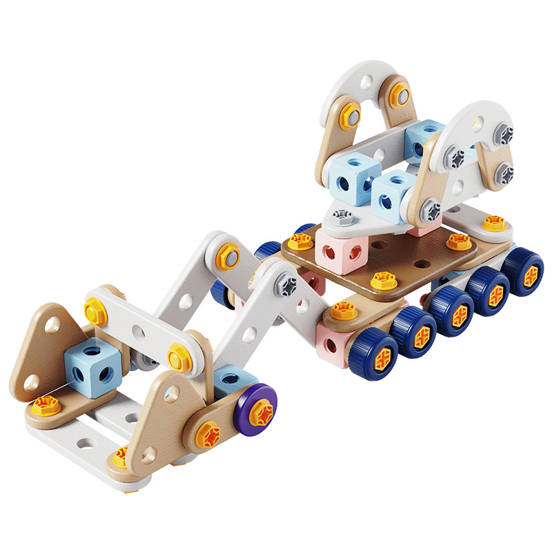 Children's Creative DIY Assembly Set Educational Simulation Repair and Disassembly Toolbox Pretend Play Screw Toy Cross-Border