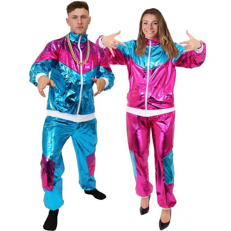 Cross-Border European and American 70S and 80S Retro Hippie Cosplay Costumes Jazz Dance Men's Clothing Disco