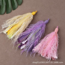 DIY手作百搭服饰包包手机链挂件配饰甜美仙女风毛绒棉线流苏穗子