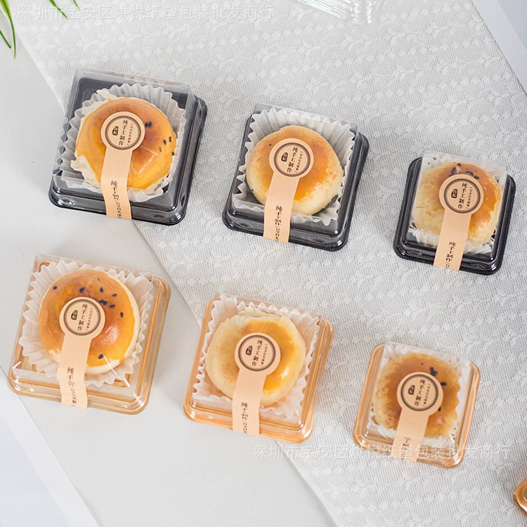 50g80g100g яичный желток хрустящий лунный торт коробка снег Мэй Нианг слоеное маленькое тесто выпечки упаковка прозрачная блистерная упаковочная коробка