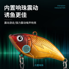 Flash VIB Lure Thunder VIB Noise Bead Bait Shaker Vib Castable Lure for Spotted Bass