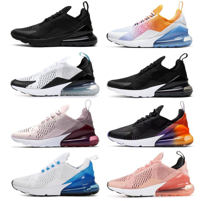 Cross-Border Foreign Trade Air Max270 Half-Palm Air Cushion Shoes, Cushioning and Lightweight Running Shoes for Men and Women, Breathable Casual Sports Shoes