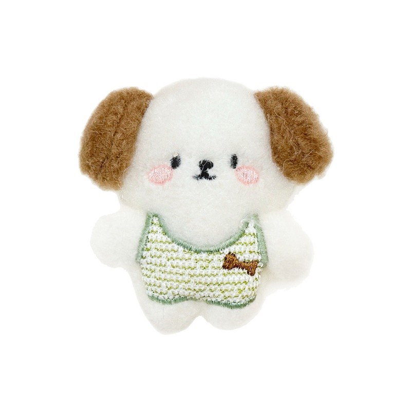 柔らかくてかわいい漫画の子犬ぬいぐるみアクセサリーよだれかけ小さなパードールブローチ diy 衣類靴と帽子アクセサリー卸売|undefined