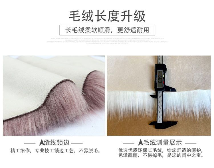 New Chinese-Style Large Red Chair Cushion, Faux Cashmere Door Mat, High-End Blue Carpet for Living Room Decoration and Grand Opening