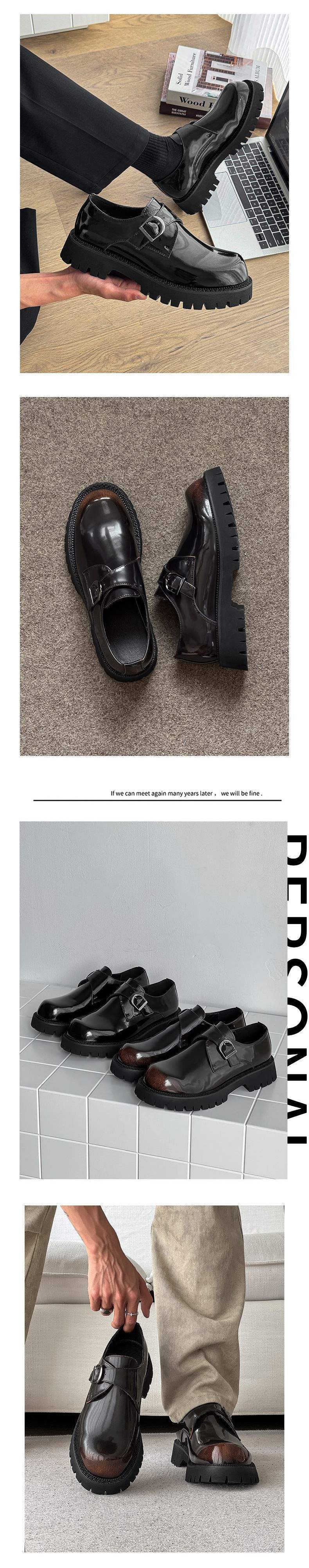 ShoeVault Neue Slip-On-Loafer, die die Höhe erhöhen, 2025 Monk, lässig, britisches Leder, dicke Sohle, formelle Derby-Schuhe für Herren_voghion.com