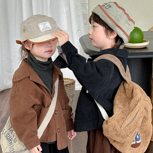 Jiaye children's 2024 spring new pure color twill cotton suit jacket for boys and girls western style small suit