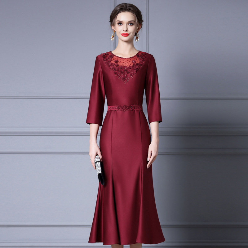 Zhili Plus Size Dress for Important Occasions, High-End Women's Clothing from Shenzhen Nanyou, 2026 New Model Mermaid Long Dress Zhili Plus Size Dress for Important Occasions, High-End Women's Clothing from Shenzhen Nanyou, 2026 New Model Mermaid Long Dress
