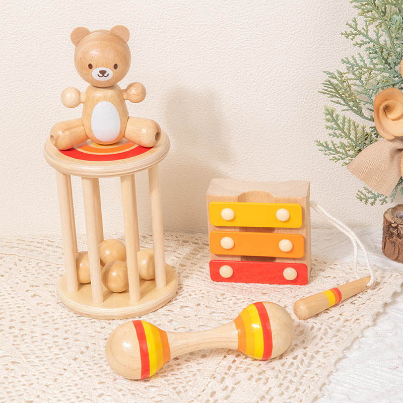 Sonajero y Campana de Cuna de Madera para Bebés de 0 a 6 Meses, Relajante para Dormir image 14
